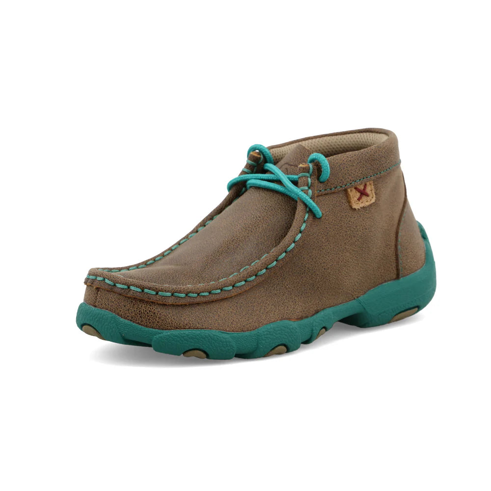 Kid's Twisted X CHILD (TURQUOISE) Chukka Driving Moc- CDM0005