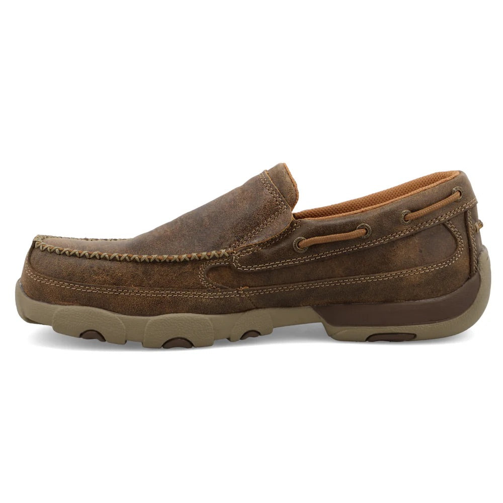 Men's Twisted X WORK Boat Shoe Driving Moc- MDMSC03