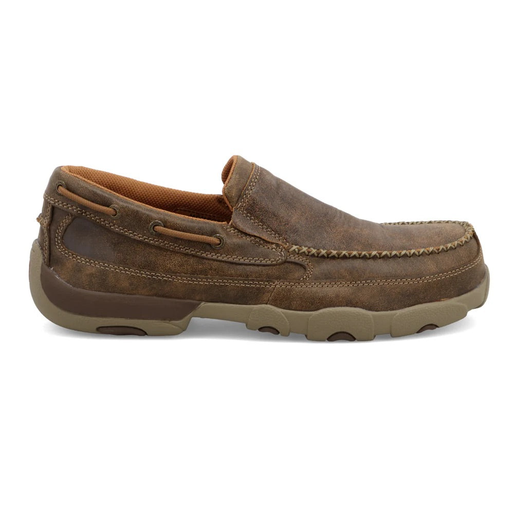 Men's Twisted X WORK Boat Shoe Driving Moc- MDMSC03